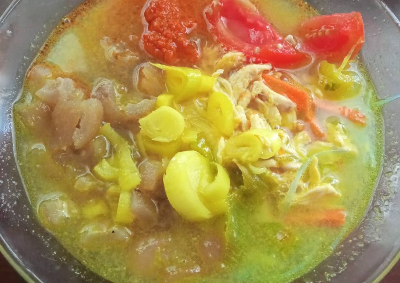 Soto ayam dan Kikil Simple