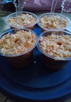 Foto resep Schotel macaroni sosis kukus #tantanganakhirtahun#masakditahunbaru