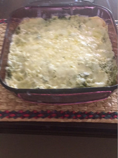 Una foto de Brócoli gratinado en microondas