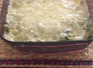 Una foto de Brócoli gratinado en microondas