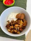 Granola con plátano maduro