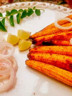 A picture of Crispy Baby Corn Satay Recipe.