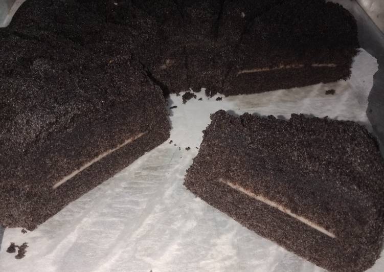 Resep Bolu ketan hitam keju slice, Bisa Manjain Lidah