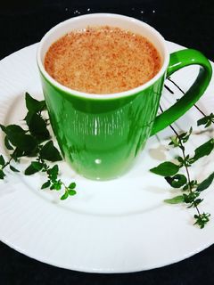 Una foto de Batido de semillas chía y cacao puro en desayuno