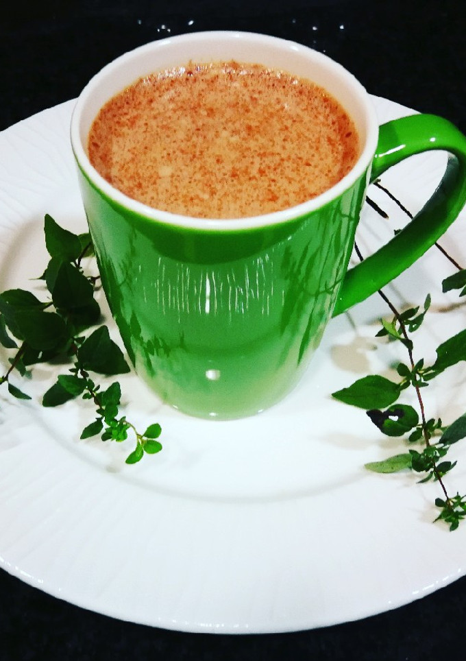 Una foto de Batido de semillas chía y cacao puro en desayuno