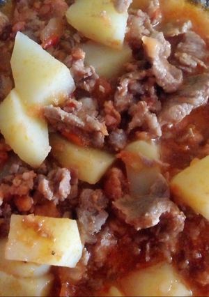 Foto principal de Bistec y longaniza a la Mexicana con papas ❣🇲🇽❣🍴