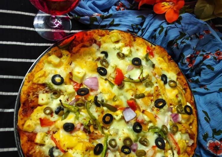 Steps to Prepare Favorite Cheese Burst Veg Pizza