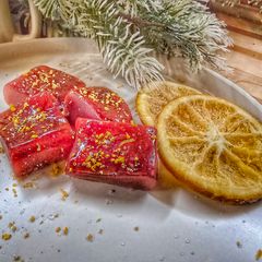 A picture of Cranberry Pomegranate Caramels.