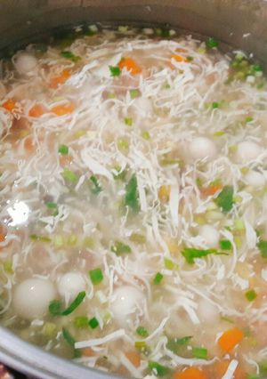 Hình của món Soup gà chay.