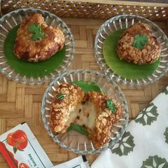 A picture of Pumpkin heart bust cutlets.
