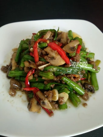 Cara Gampang Membikin Resep  Tumis Buncis dan Jamur yang Lezat Sekali, Lezat