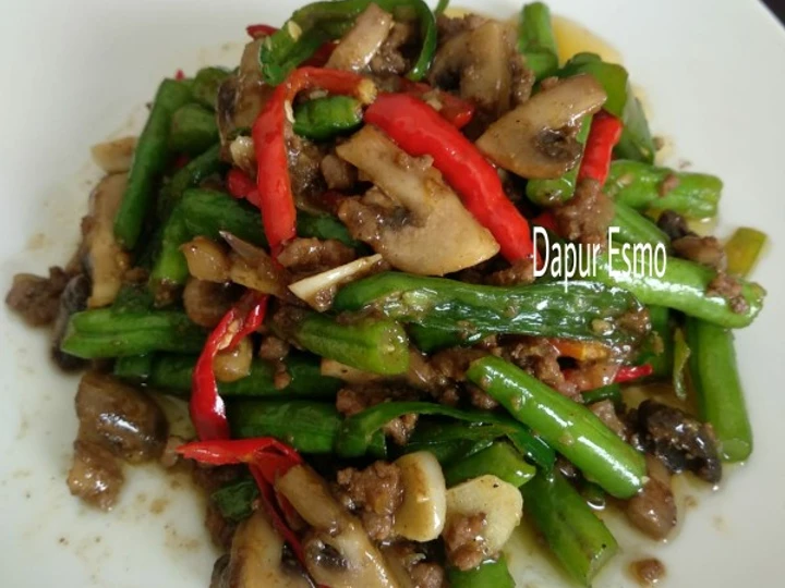Cara Gampang Membikin Resep  Tumis Buncis dan Jamur yang Lezat Sekali, Lezat