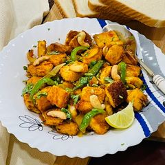 A picture of Bread Upma.