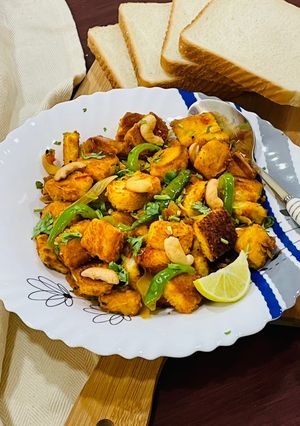 A picture of Bread Upma.