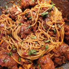 A picture of Spicy Chicken Spaghetti.