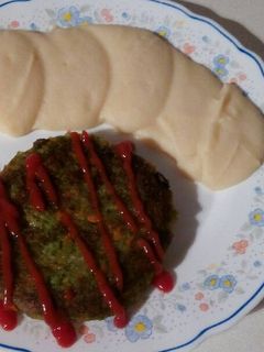 Una foto de Hamburguesa de brócoli y zanahoria