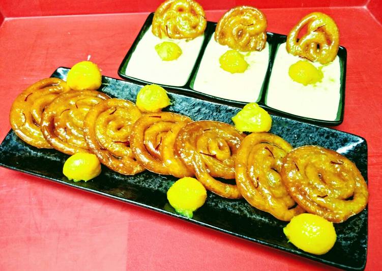 Recipe of Perfect Mango Jalebis With Rabdi