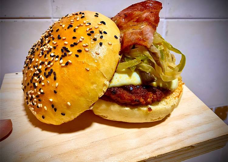 Pan de hamburguesa casero 🍔🤤