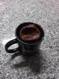 Bolo de chocolate na caneca