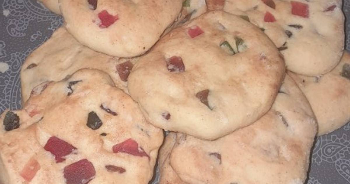 Galletitas de fruta abrillantada Receta de Mabel González Cookpad