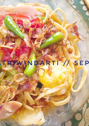 Foto resep 100).Mie Godog Jawa