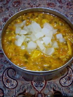 عکسی از دستور سوپ شلغم
