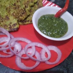 Sprouted moong cheela A picture of Sprouted moong cheela.