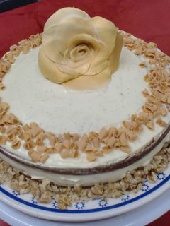 Una foto de Tarta de canela y nueces