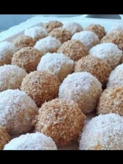 صورة لوصفة كريات جوز الهند 🥥
