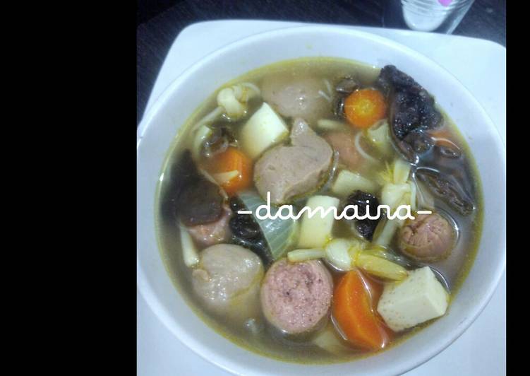 Cara Gampang memasak Sop kimlo, Enak