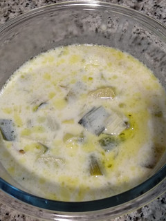 Una foto de Sopa de puerros