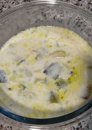 Una foto de Sopa de puerros