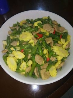 Foto resep Tumis buncis jagung bakso