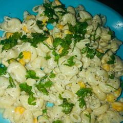 Cheese corn macroni A picture of Cheese corn macroni.