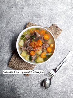 Foto resep Sup sapi wortel kentang berempah