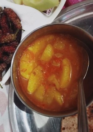 आलू टमाटर की सब्जी(alooo tamatar ki sabzi recipe in hindi) रेसिपी मुख्य फोटो