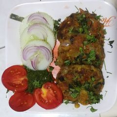 A picture of Veg kababs.