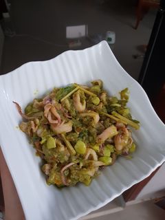 Foto resep Cumi pete cabe ijo