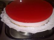 Una foto de torta yogur