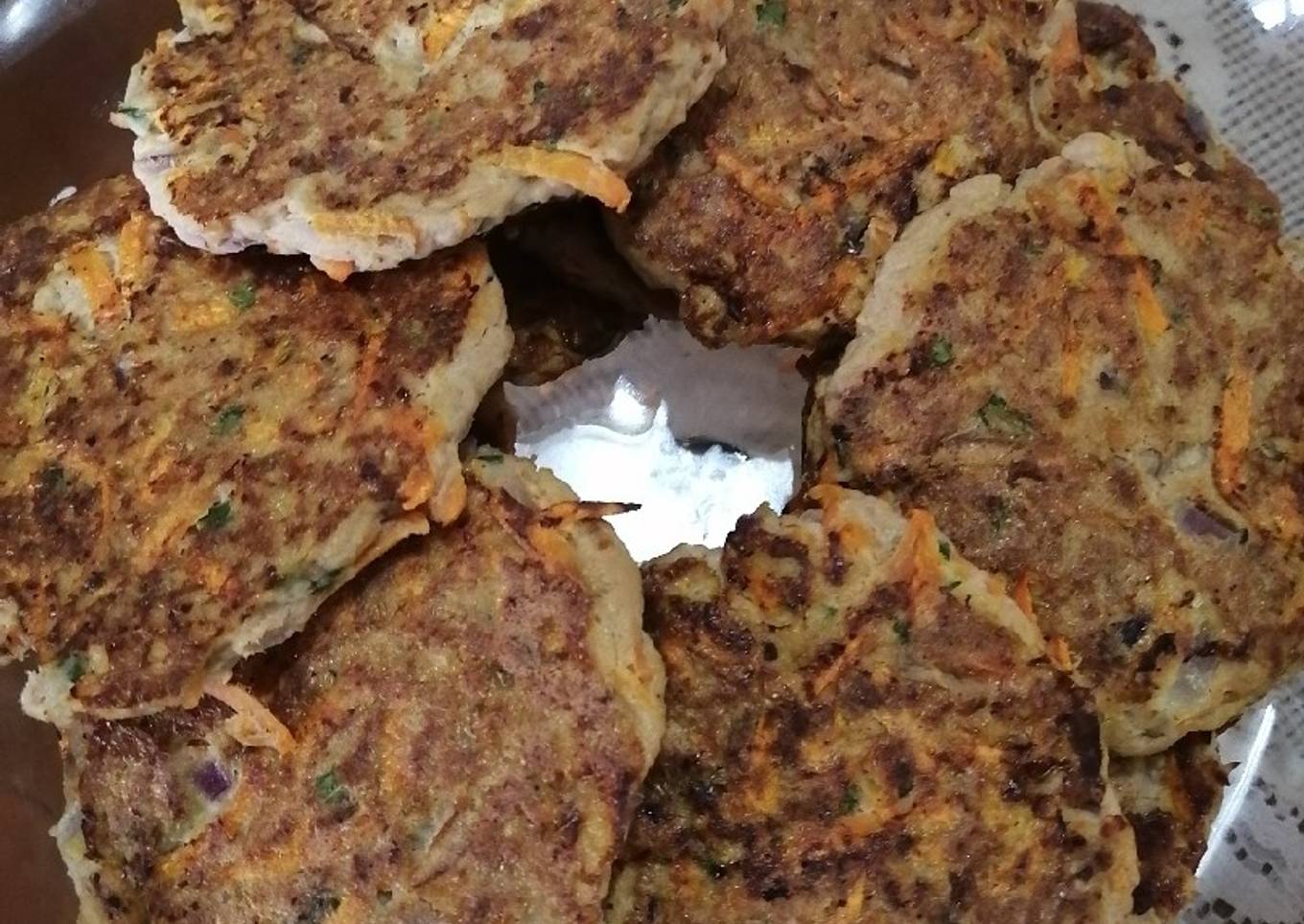 Tortitas de atún y zanahoria