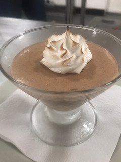 Una foto de Mousse de chocolate
