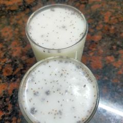 A picture of Quick Salted Buttermilk With Chia Seeds.