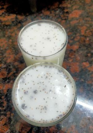 A picture of Quick Salted Buttermilk With Chia Seeds.