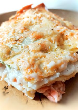 Une photo de Lasagne saumon et fruits de mer au cook expert