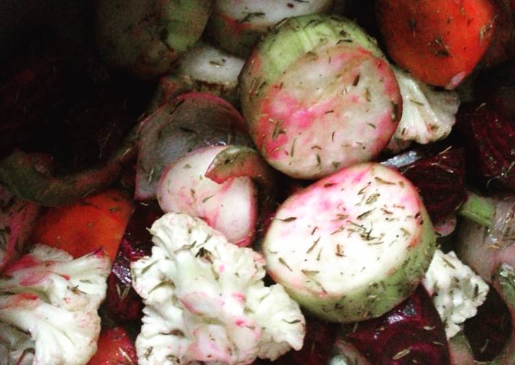 Vegetable Stock with Beetroot