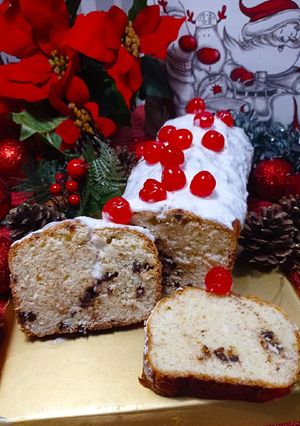 Una foto de Pan dulce nevado para Navidad 🎄