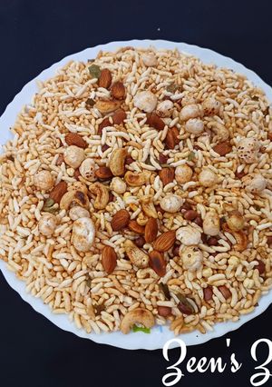 A picture of Oven Roasted Puffed Rice Mixture.