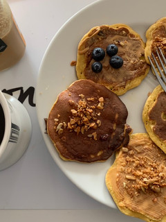 Una foto de Pancakes de avena y banano
