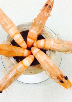 Hình của món Tôm nhúng nước dừa.
