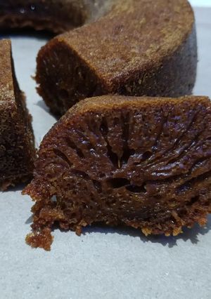 Foto resep Bolu sarang semut / bolu karamel premium
